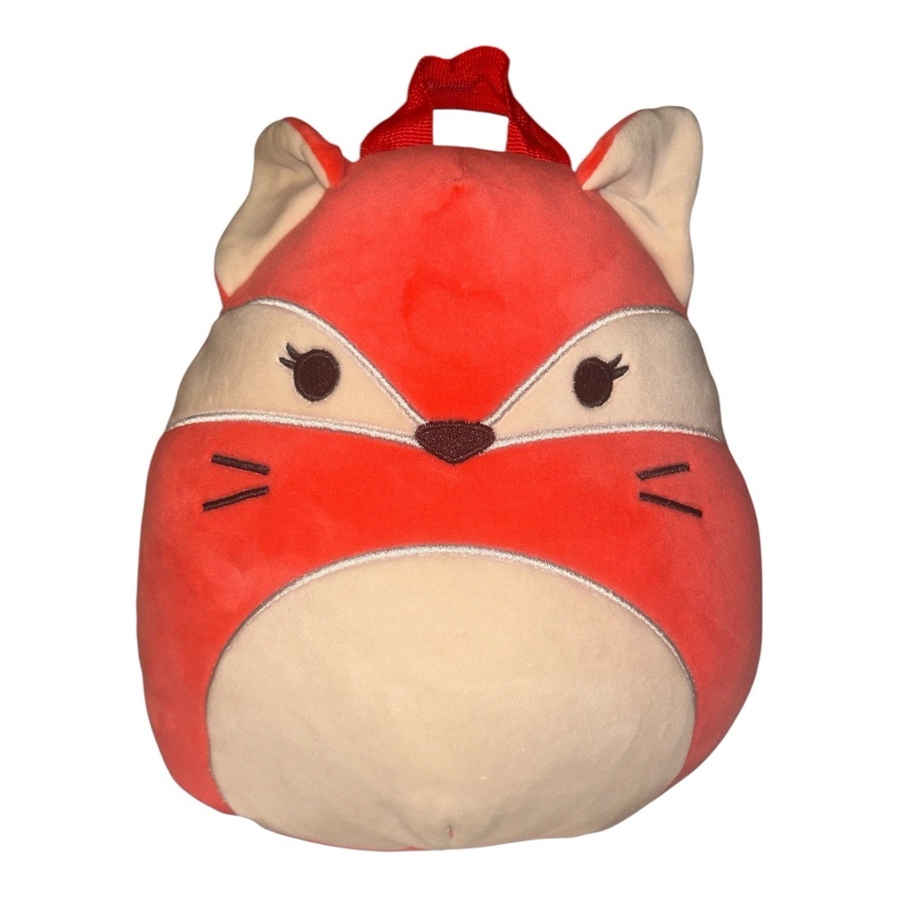 Squishmallows Fifi Fox Mini Backpack 12 Plush Bag Orange Red 2022 Kellytoy HTF